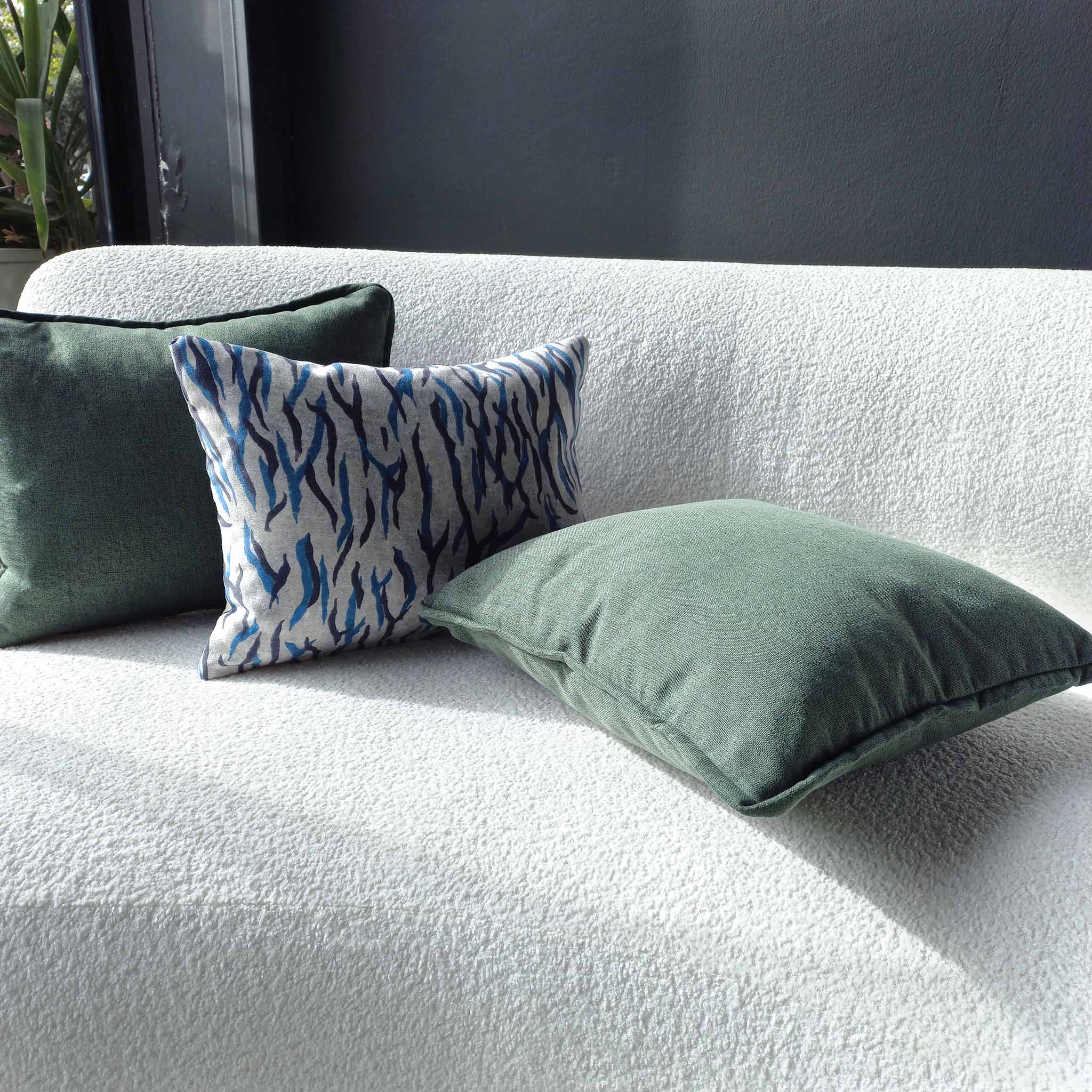 Forest Green Rectangular Cushion Yolk