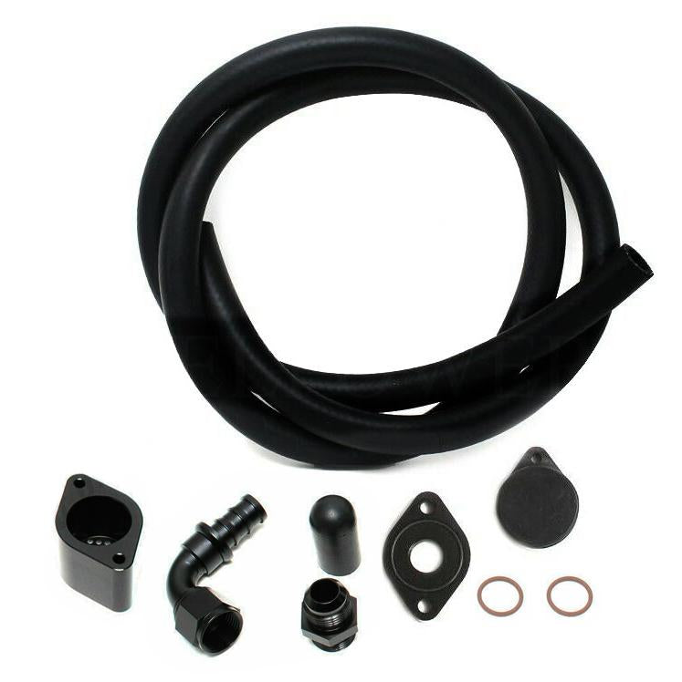 6 7 Powerstroke Diesel Ccv Crank Case Vent Reroute With Baffle Kit 11 101 Diesel Parts