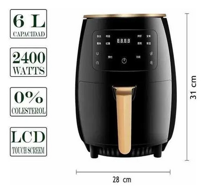 Freidora De Aire Touch Xl 6 Litros Pasandoypasando