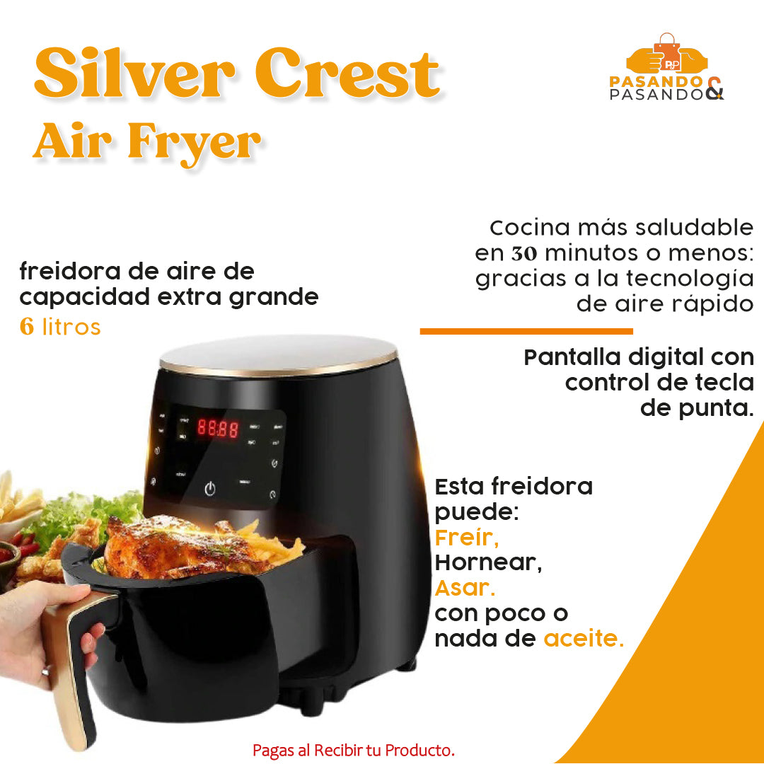 Freidora De Aire Touch Xl 6 Litros Pasandoypasando