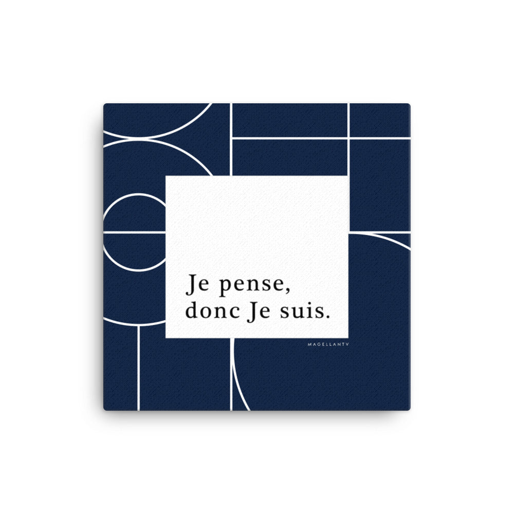 Je Pense Donc Je Suis Canvas Magellantv Merch
