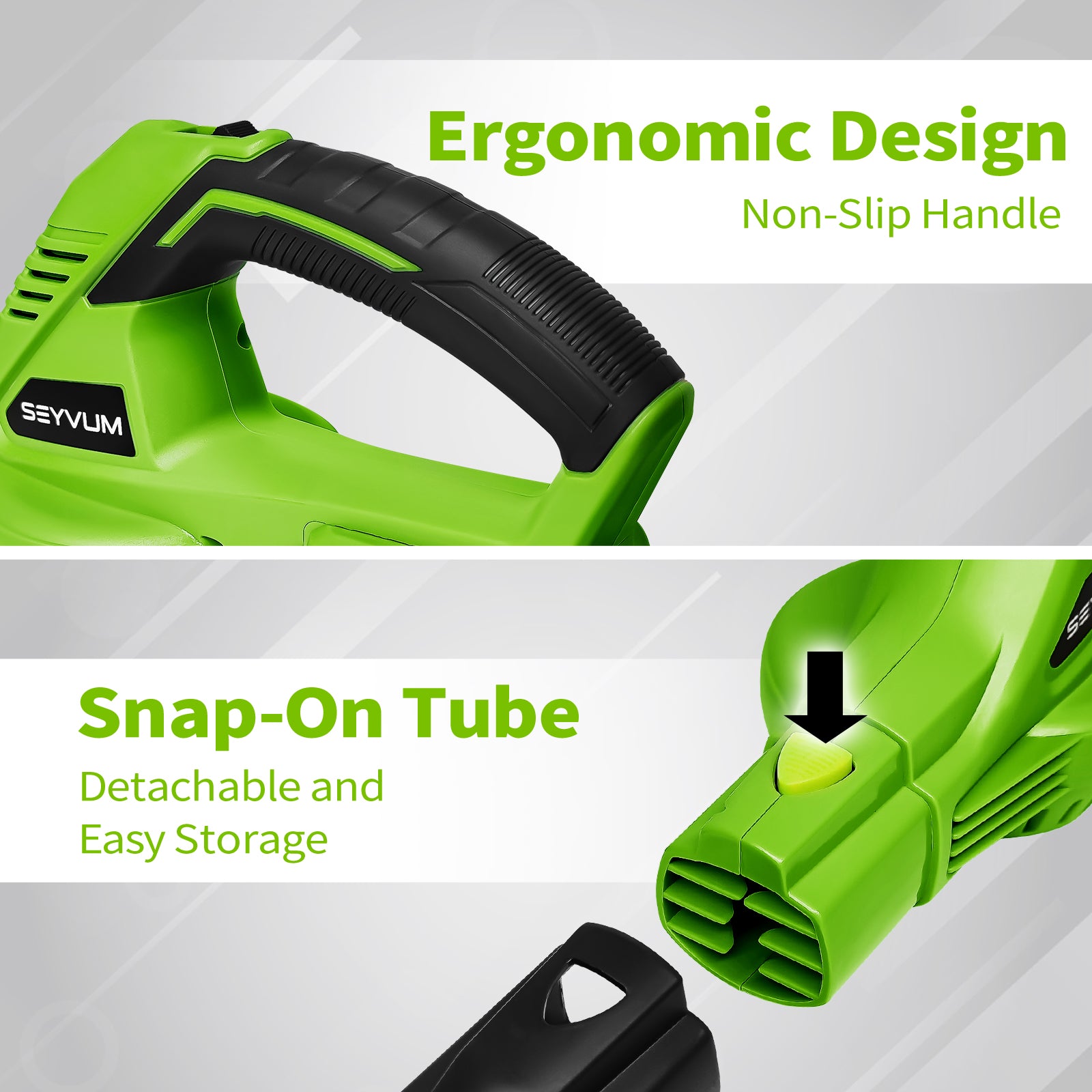 20v Cordless Leaf Blower Green Seyvum