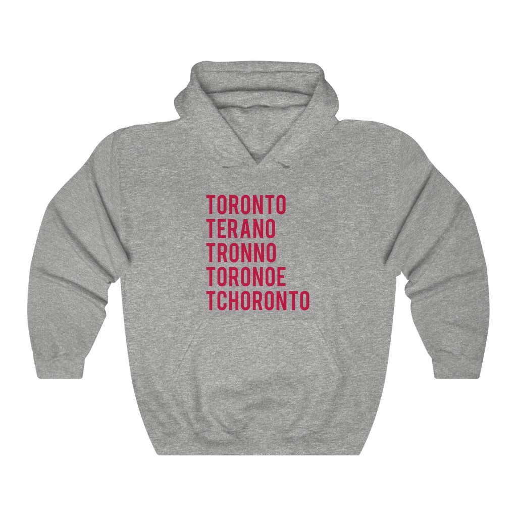 How To Pronounce Toronto Hoodie Circle Prints