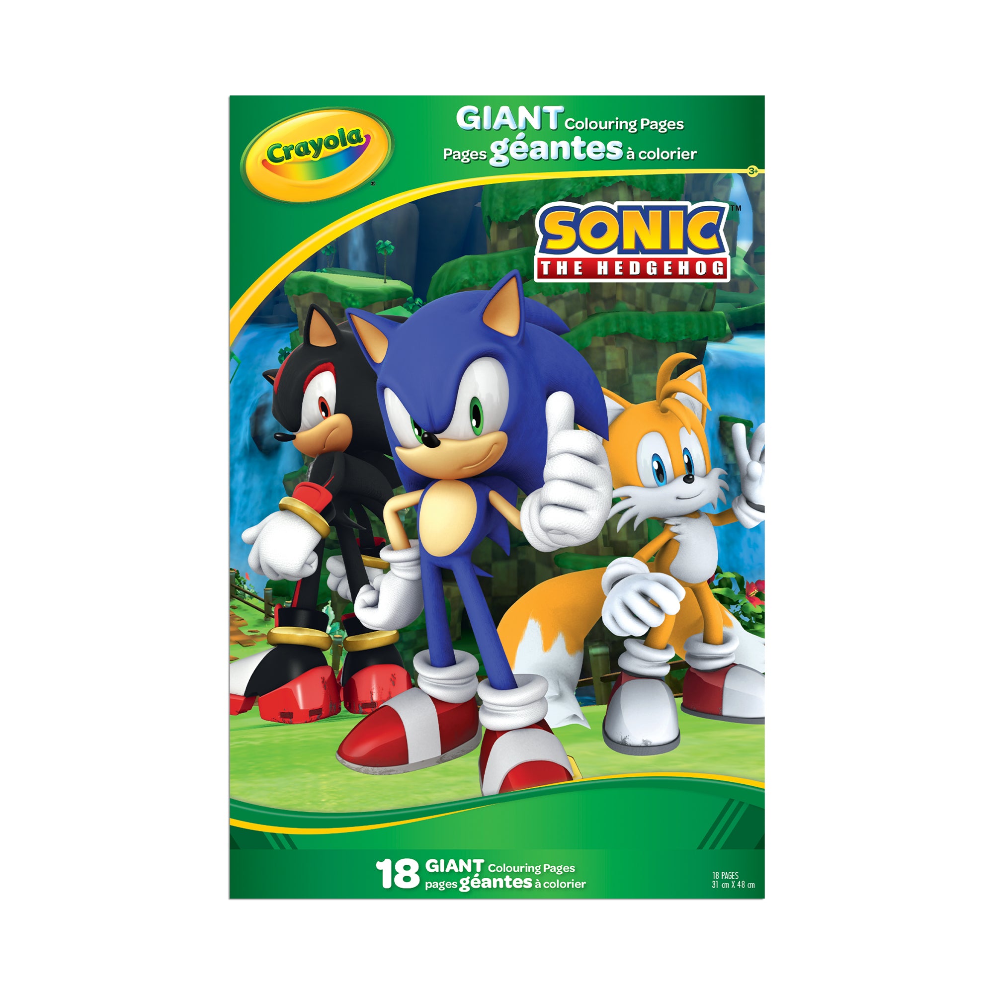 Crayola Giant Colouring Pages, Sonic The Hedgehog