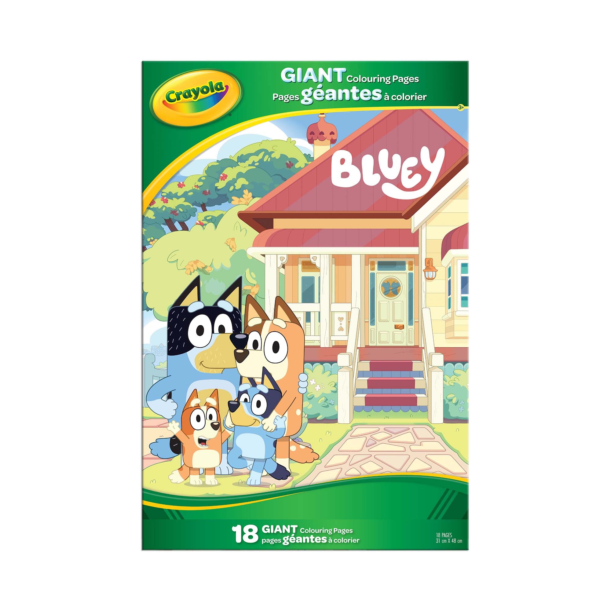 Crayola Giant Colouring Pages Foldalope, Bluey
