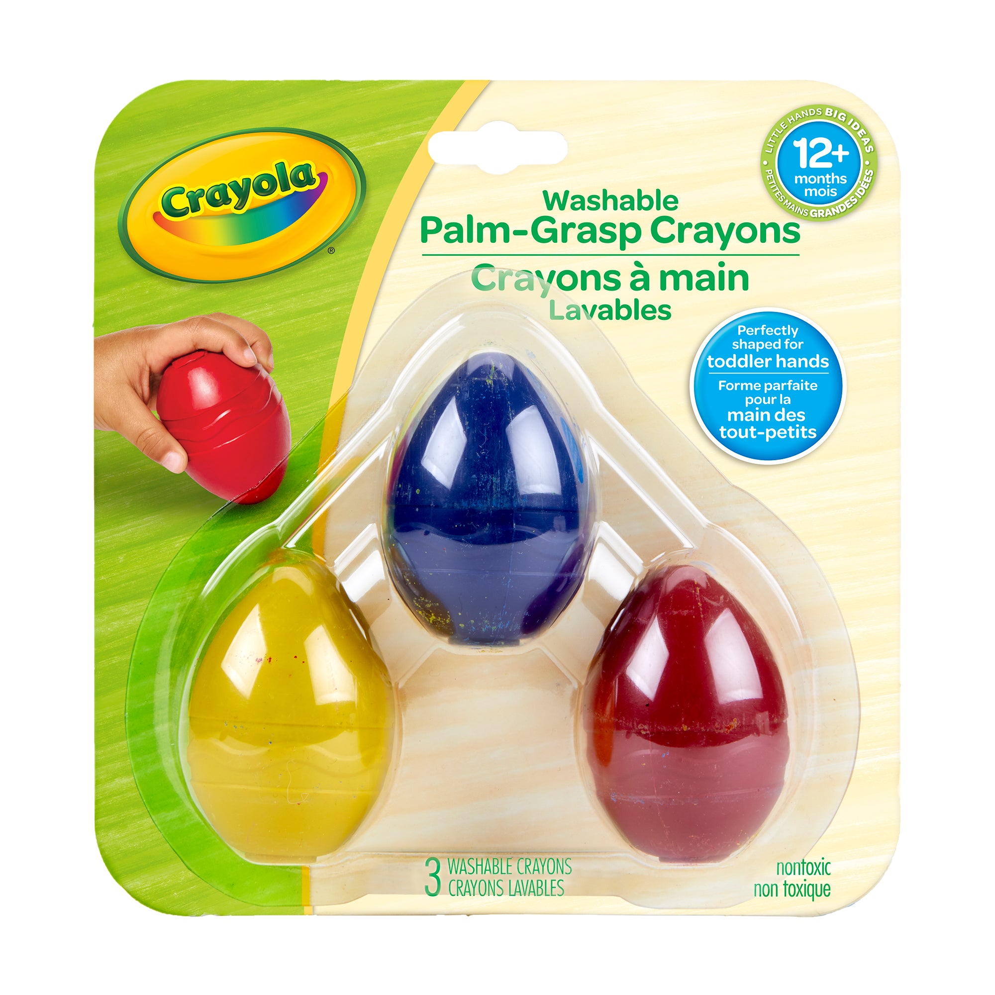 Crayola Washable Palm-Grasp Crayons