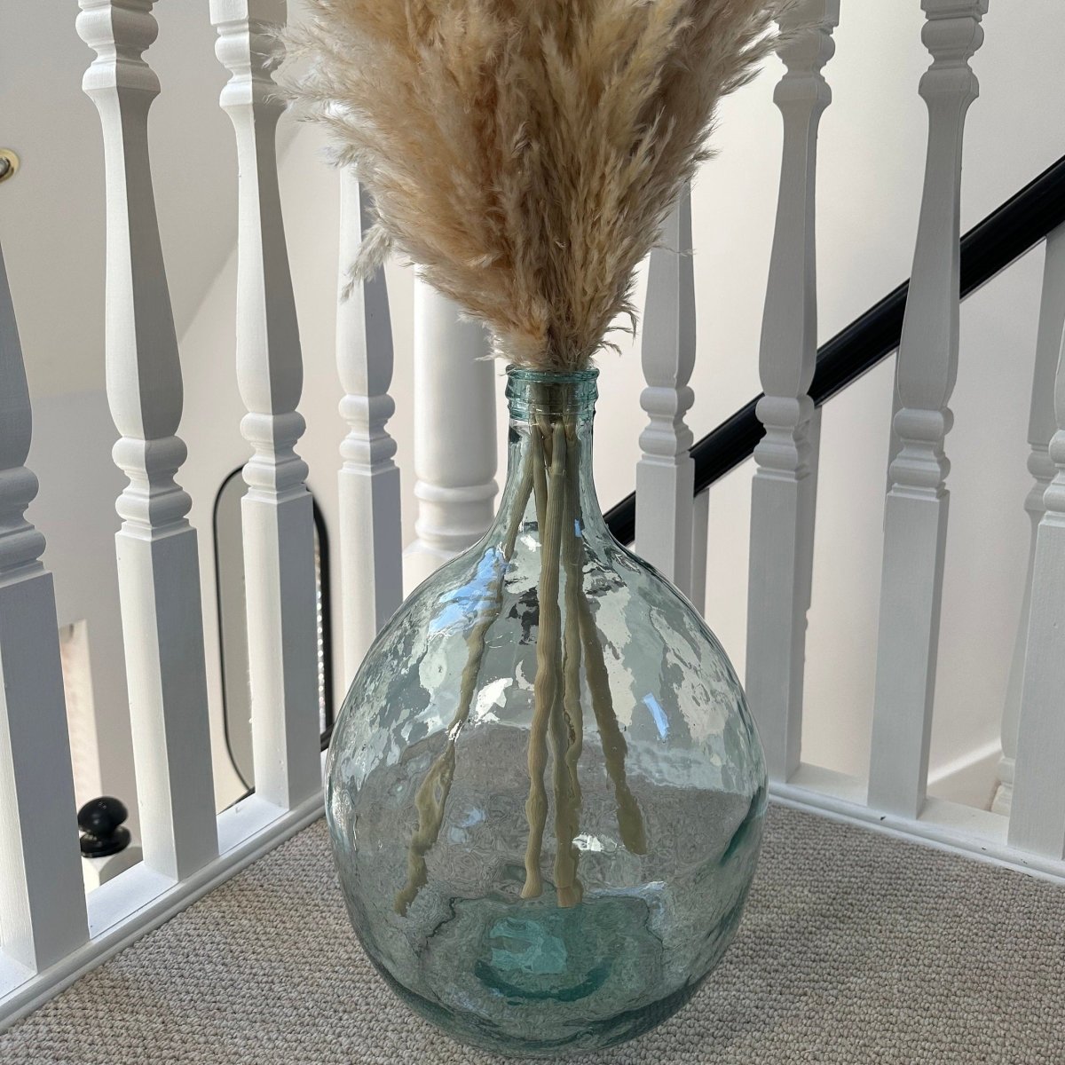 43 Cm Floor Bottle Vase With 115cm Pampas Grass Set Norfolk Pampas