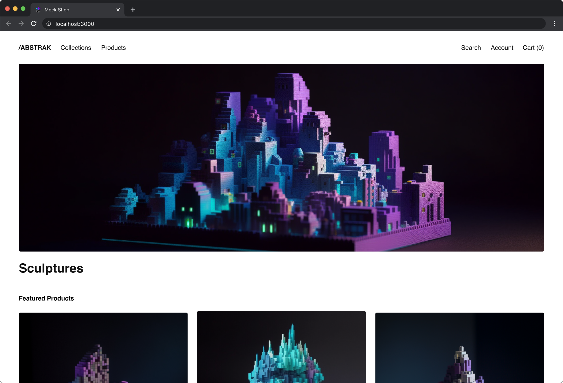 Hydrogen commerce components with Mock.shop