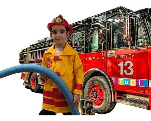 Disfraz Bomberos Casco Ninos Infantiles Patrol Fire Toy Tudi Abonitos Mx