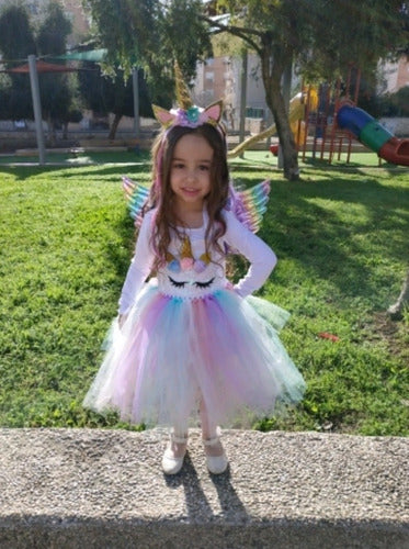 Disfraz Unicornio Nina Con Led Set Vestido Unicornio Pony Abonitos Mx