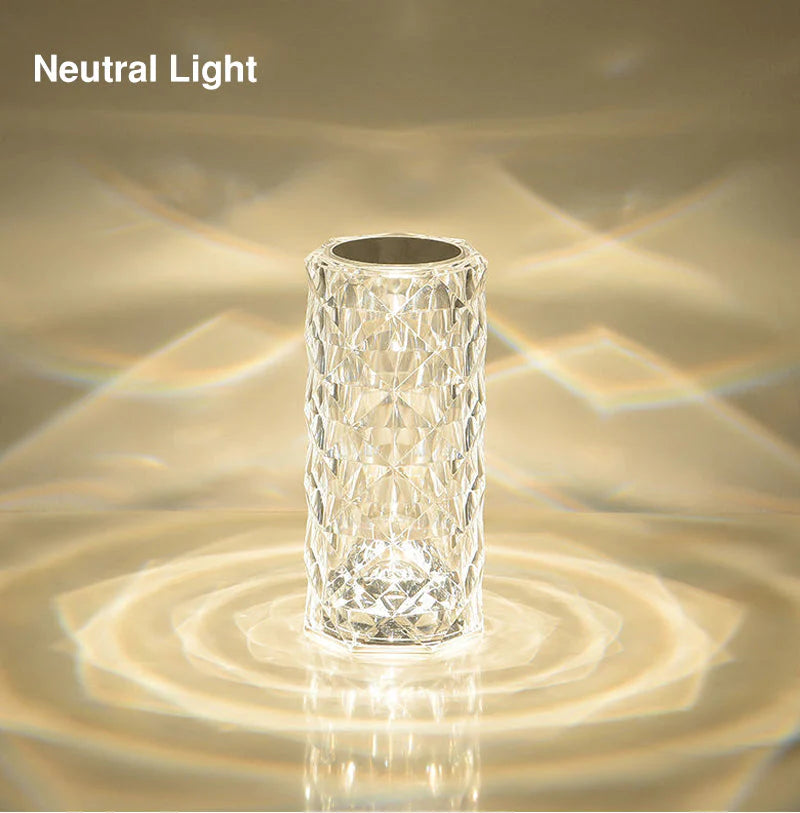 Led Crystal Rose Touch Lamp Urban Gadget