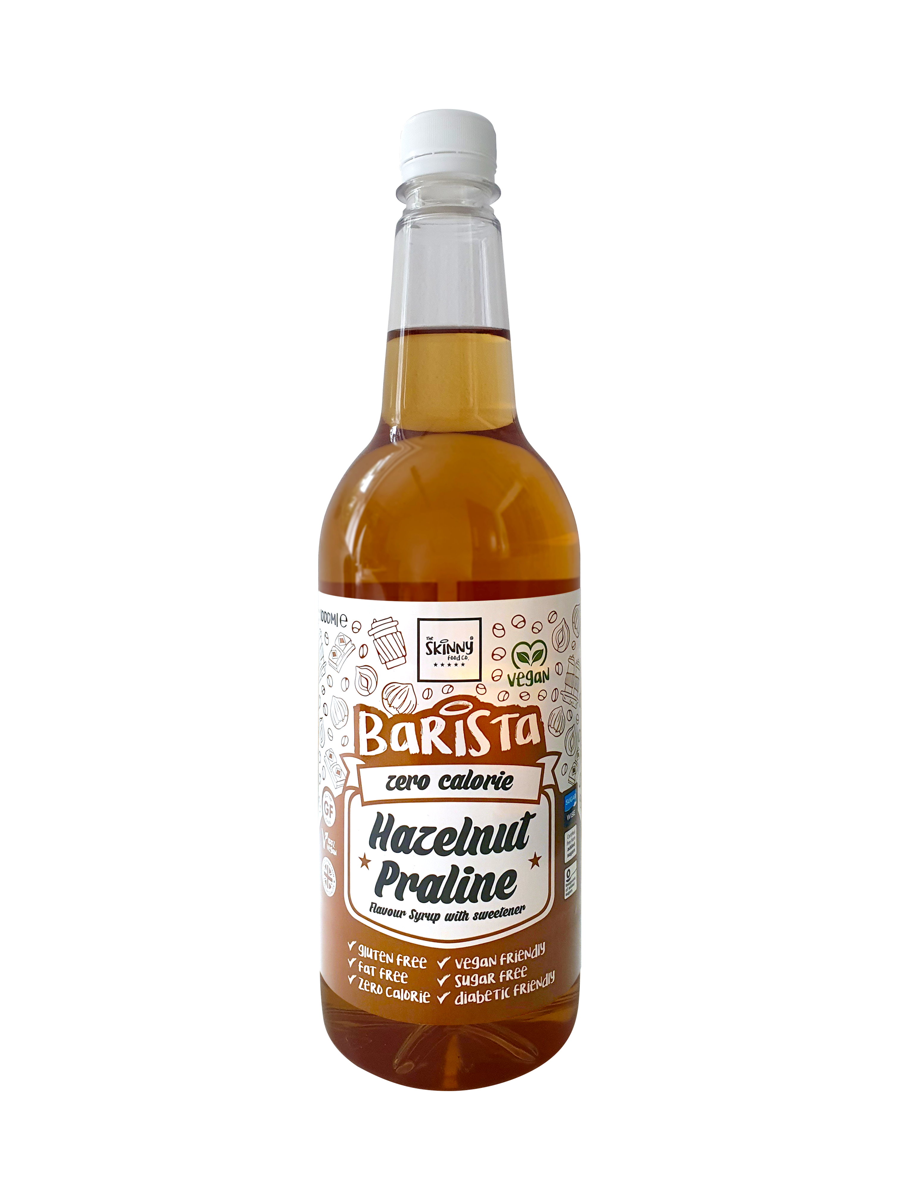 Hazelnut Praline Barista Zero Calorie Sugar Free Skinny Coffee Syrup Skinny Food Co Australia