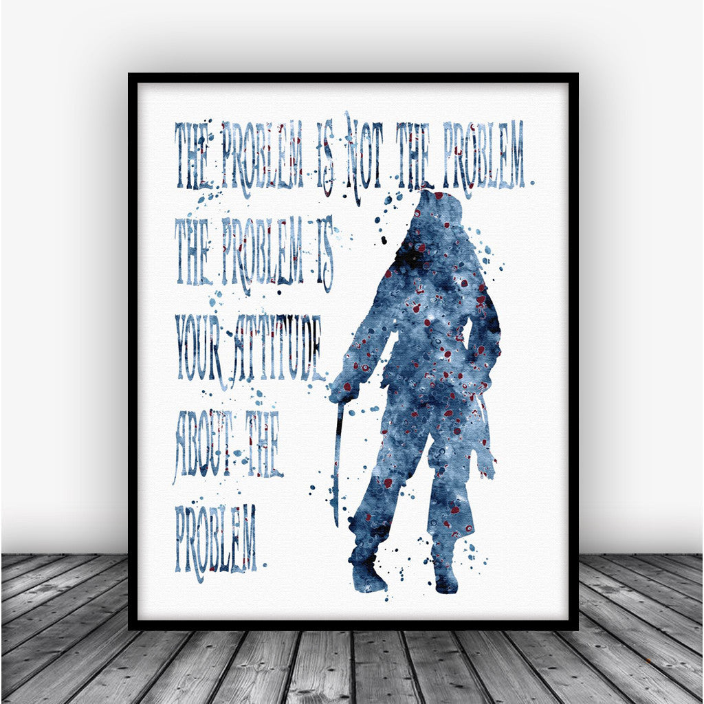 Jack Sparrow Pirates Of The Caribbean Quote Art Print Poster