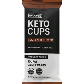 Evolved Keto Cups Almond Butter 1 4 Ounce Wholelotta Good