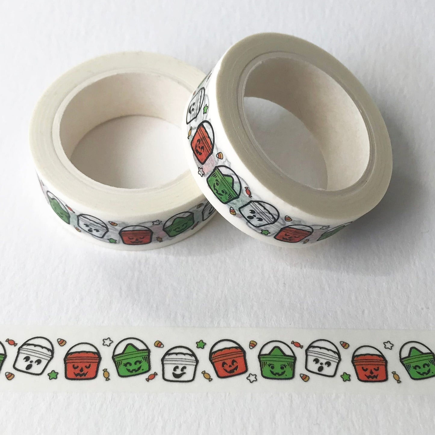 Boo Bucket Washi Tape Bujo Bullet Journal Halloween Witch Ghost Thesketchypumpkin