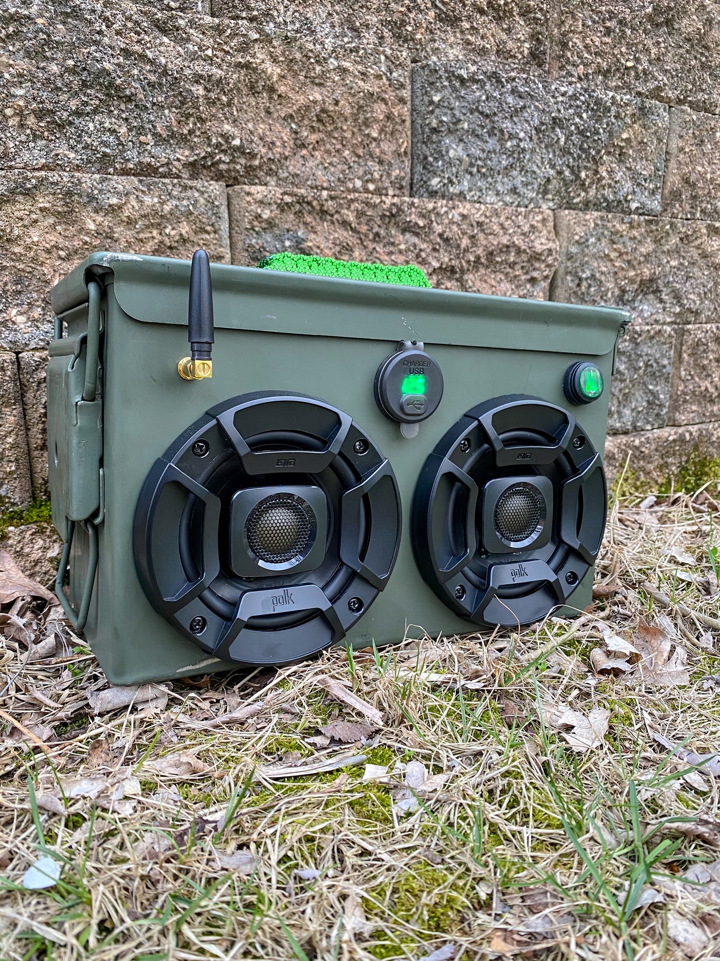Seasoned Od Green Ammo Can Speaker Rak D Audio