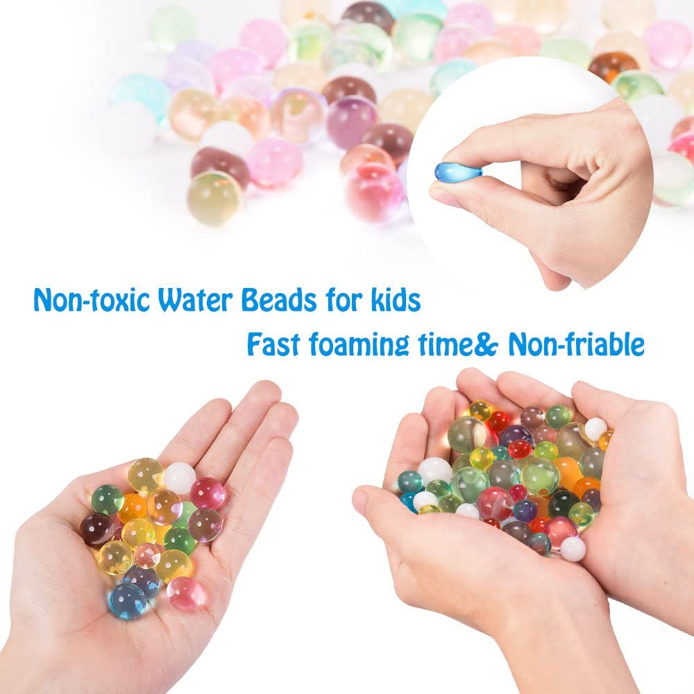 Water Beads 50000 Pcs Rainbow Mix Jelly Water Gel Beads Growing Ball Ciaraqstore