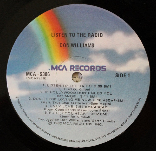 Buy Don Williams 2 Listen To The Radio Lp Album Online For A Great Price