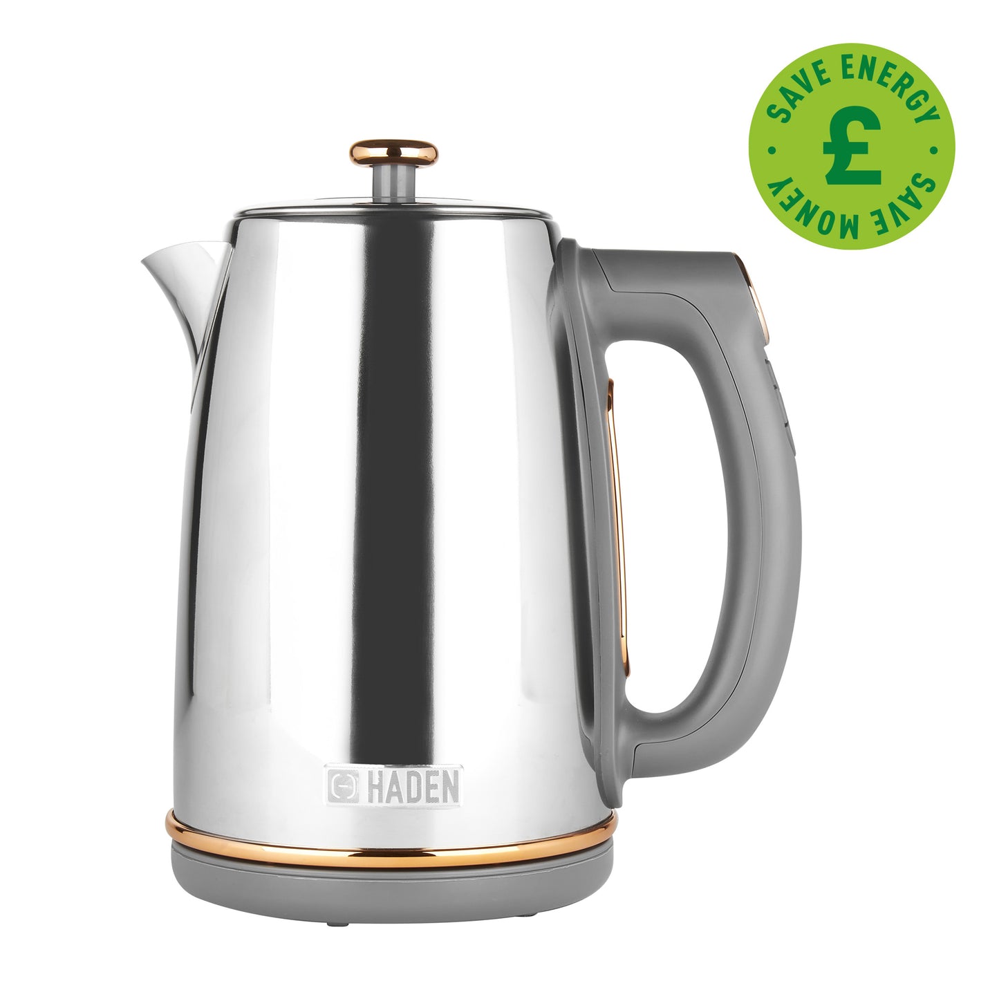 Haden Dorchester Chrome Rose Gold Kettle