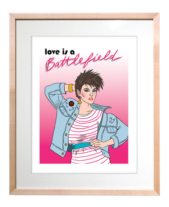 Art Print Love Is A Battlefield The Found