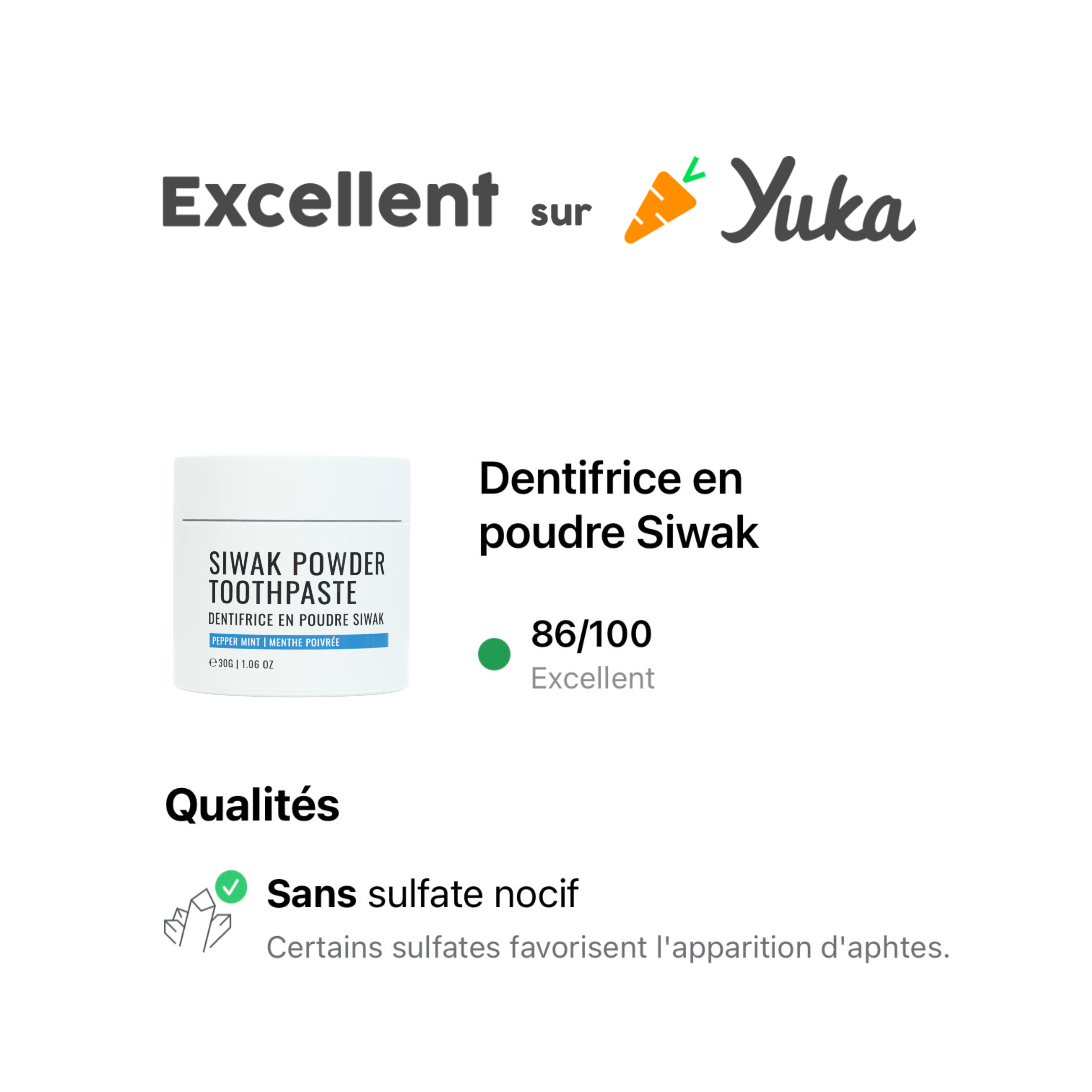 Dentifrice En Poudre Siwak Hymy