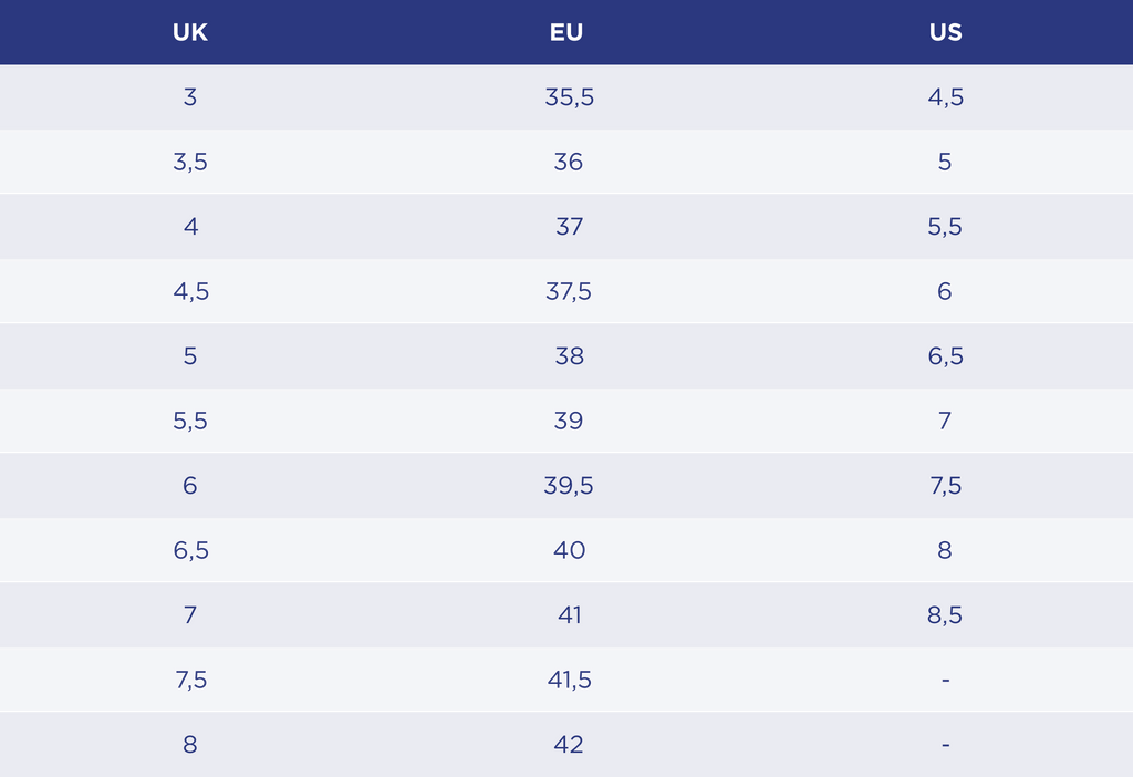 Guide Des Tailles British Shoes