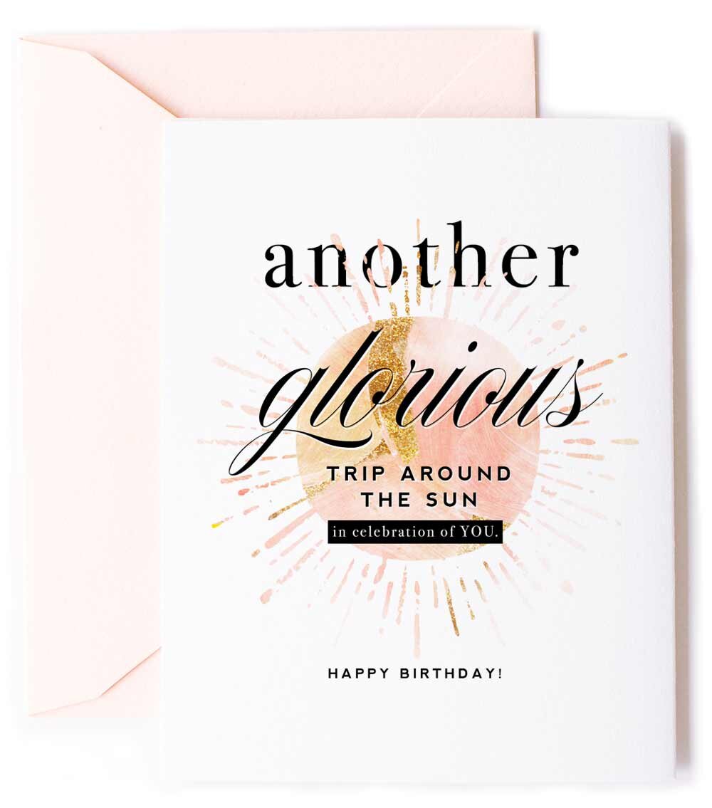 Another Trip Around The Sun Inspirational Birthday Card Kitty Meow Hq