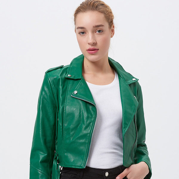 Bershka Cropped Biker Jacket Trybloomnow