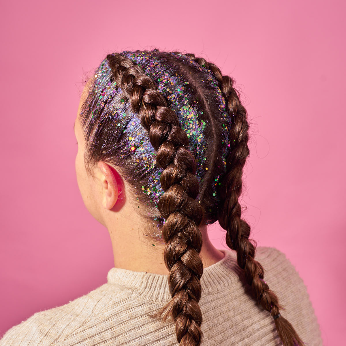 How To Braid In Tinsel To Dutch Braids Simplyhair