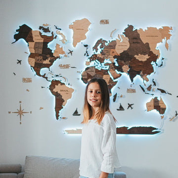 Wooden World Maps Home Office Decor Luxury Wooden Decor Wall Art