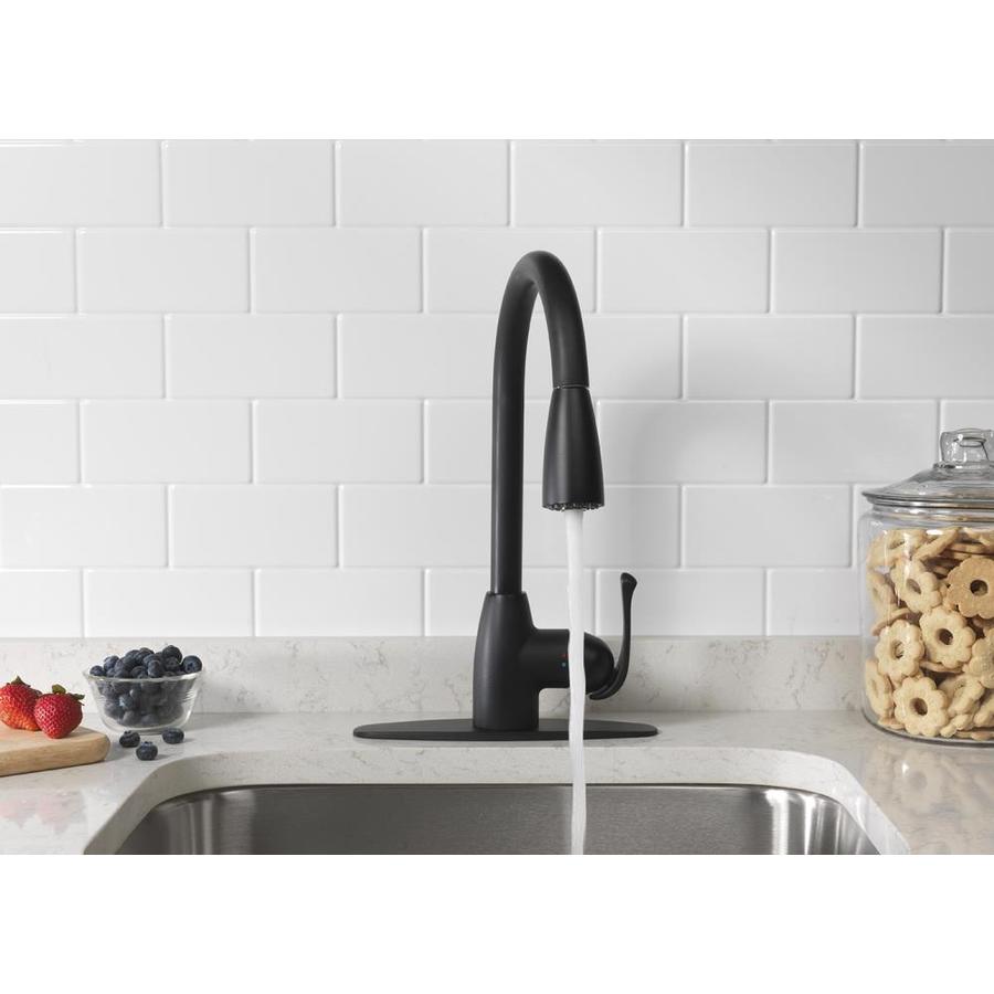 Project Source Stainless Steel 1 Handle Deck Mount Pull Down Handle Ki Super Arbor