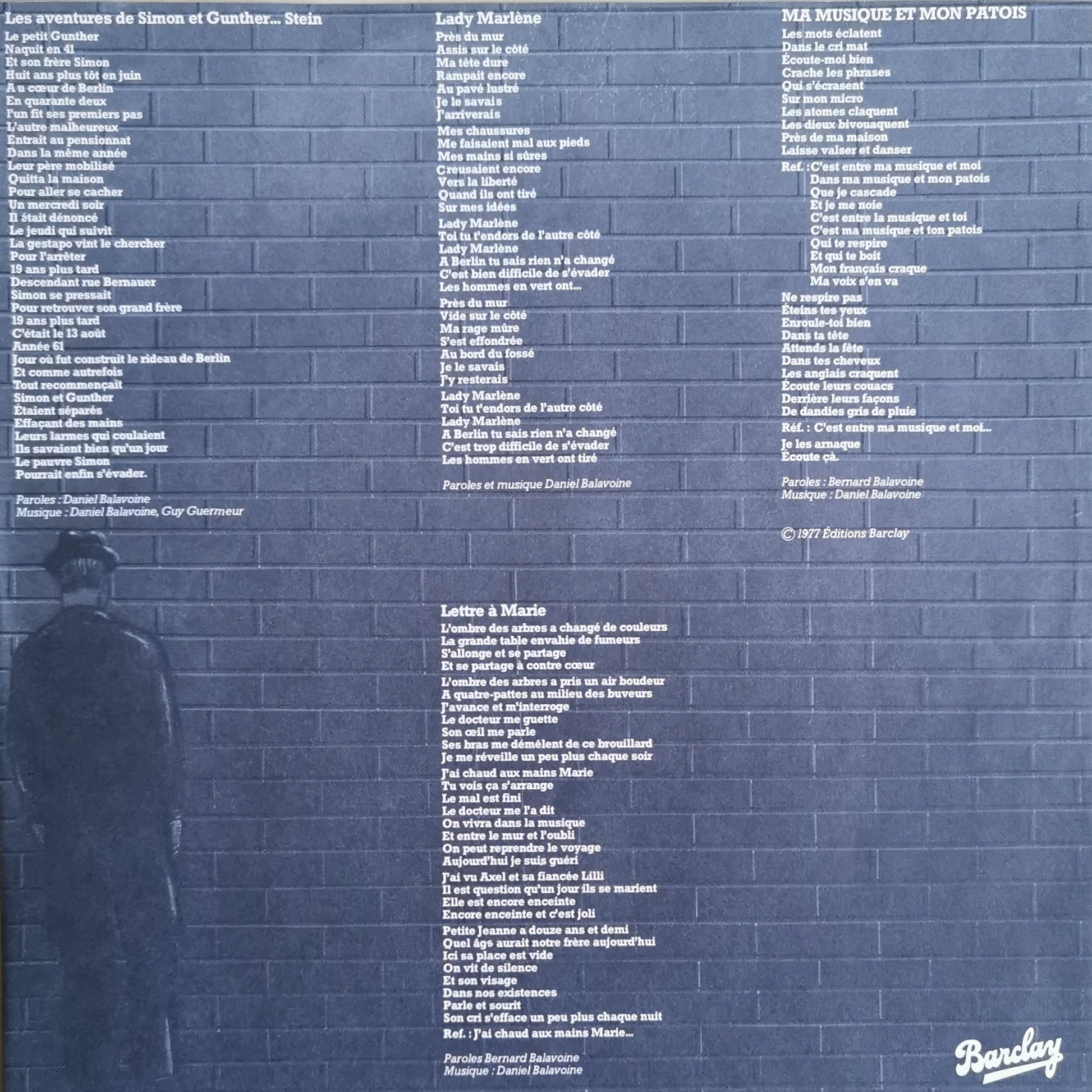 Disque Vinyle 33 Tours Occasion Daniel Balavoine Les Aventures De Simon Et Gunther Digg O Vinyl