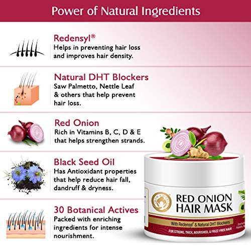 Mom World Red Onion Hair Mask With Redensyl And Natural Dht Blocke Ninthavenue Mexico