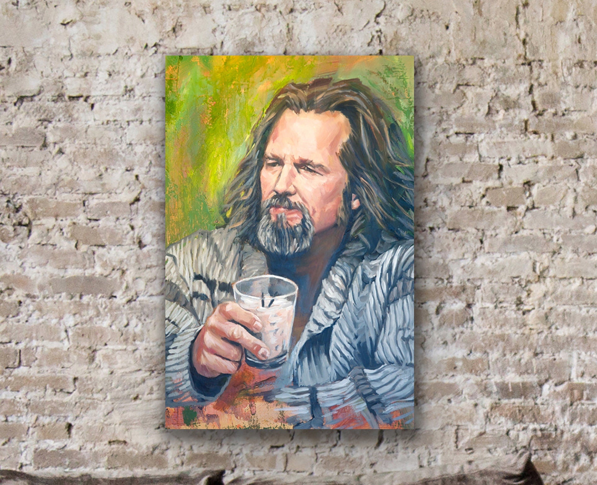 The Dude Big Lebowski Jeff Bridges Art Print Michelleyamamotoart Michelleyamamotoart
