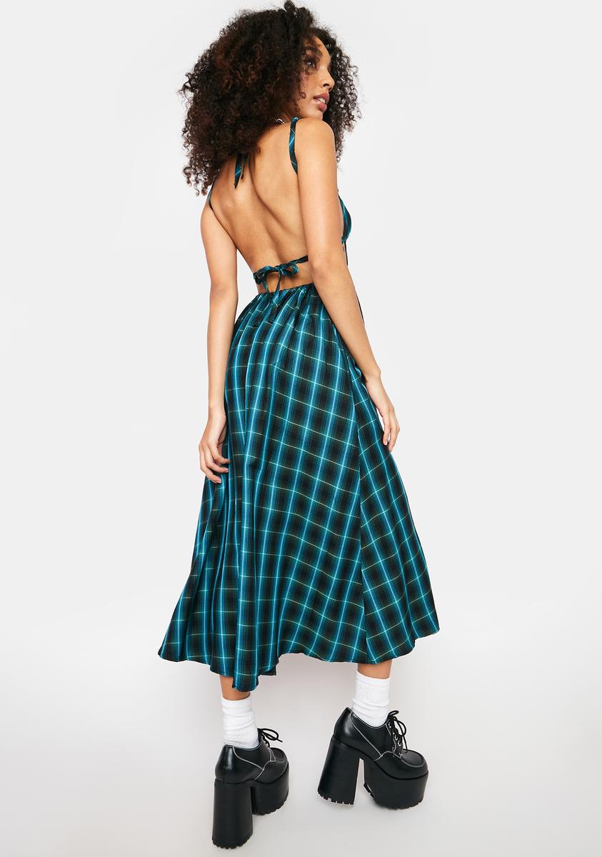 For Love And Lemons Plaid Midi Dress Multi Dolls Kill