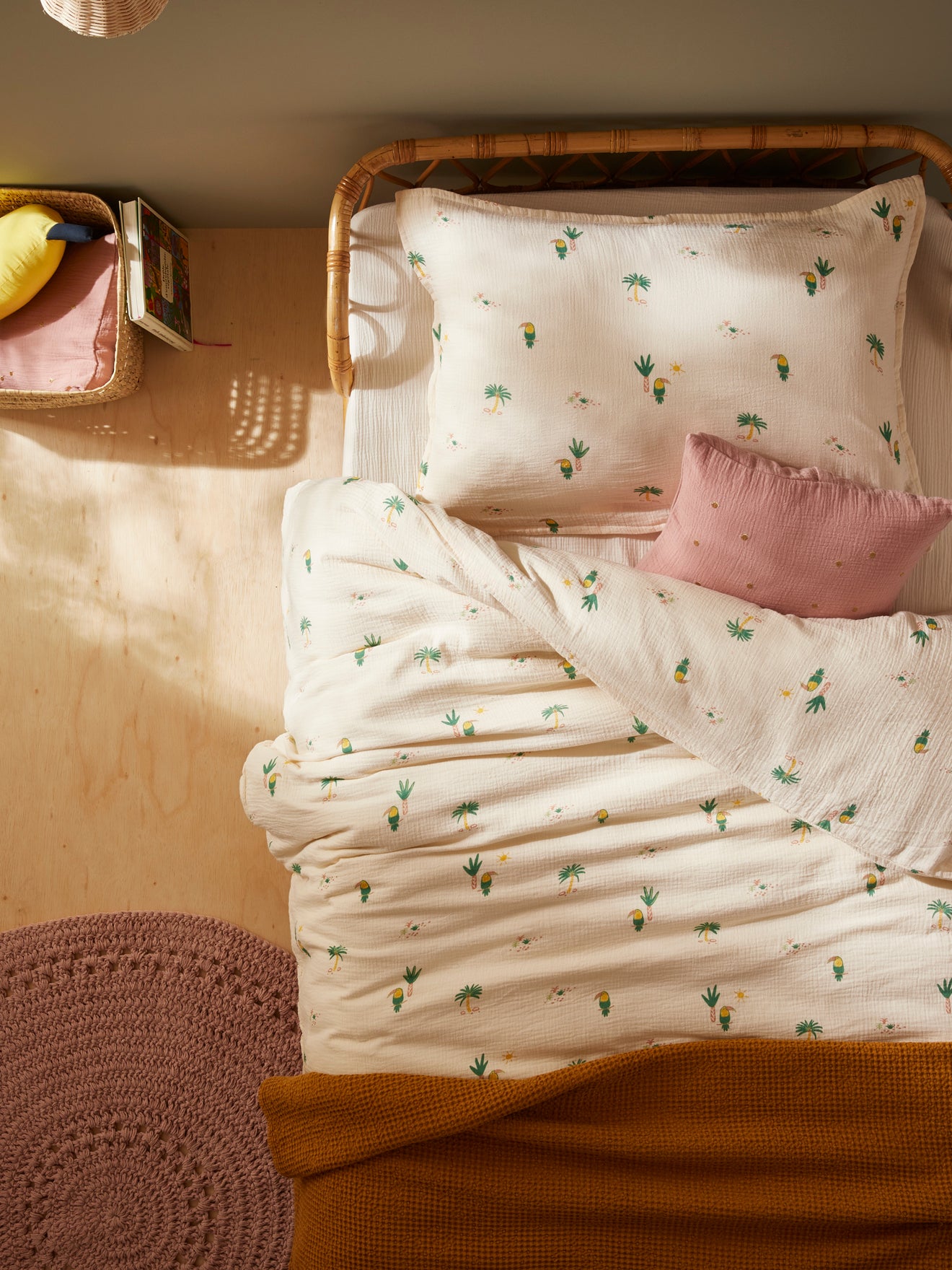 Housse De Couette Gaze De Coton Toucan