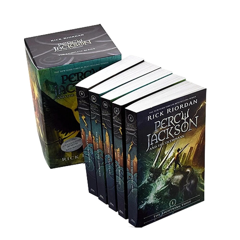 5 Books Set Percy Jackson The Olympians English Original Novel Books