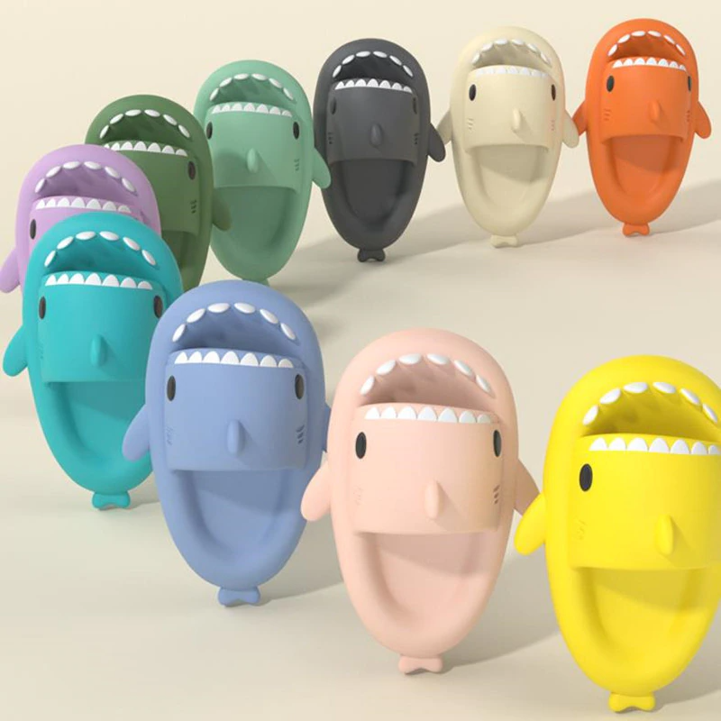 Premium Shark Slides Super Soft Comfy Silent And Anti Slippery Sha
