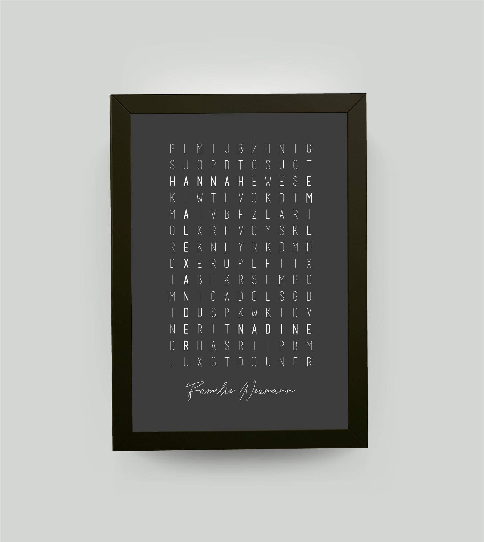 Personalisiertes Namensposter Kreuzwortratsel 321geschenke De