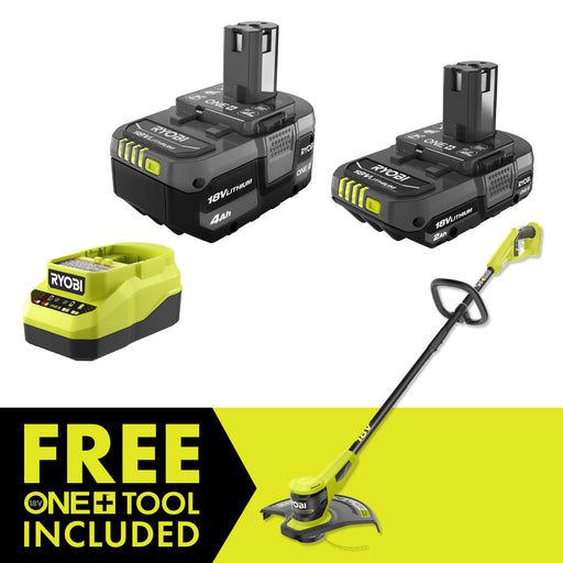 Picture of 18V ONE+ LITHIUM STARTER KIT WITH FREE 18V ONE+ 13" STRING TRIMMER/EDGER