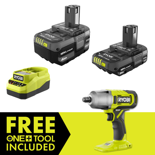 Picture of 18V ONE+ LITHIUM STARTER KIT WITH FREE 18V ONE+ 1/2" IMPACT WRENCH
