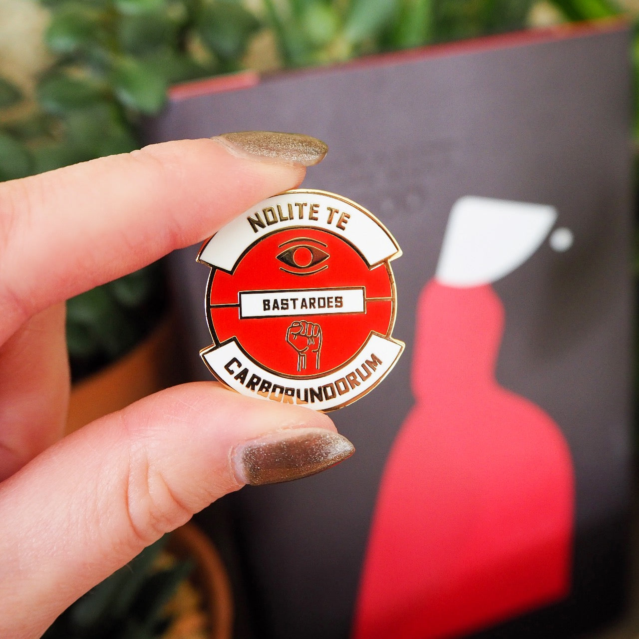 Nolite Te Bastardes Carborundorum Enamel Pin Dystopian Collection Literary Emporium Ltd