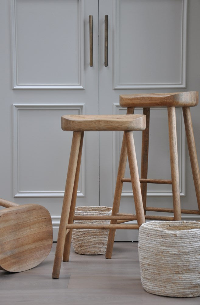 Weathered Oak Farmhouse Counter Stool Grove Home