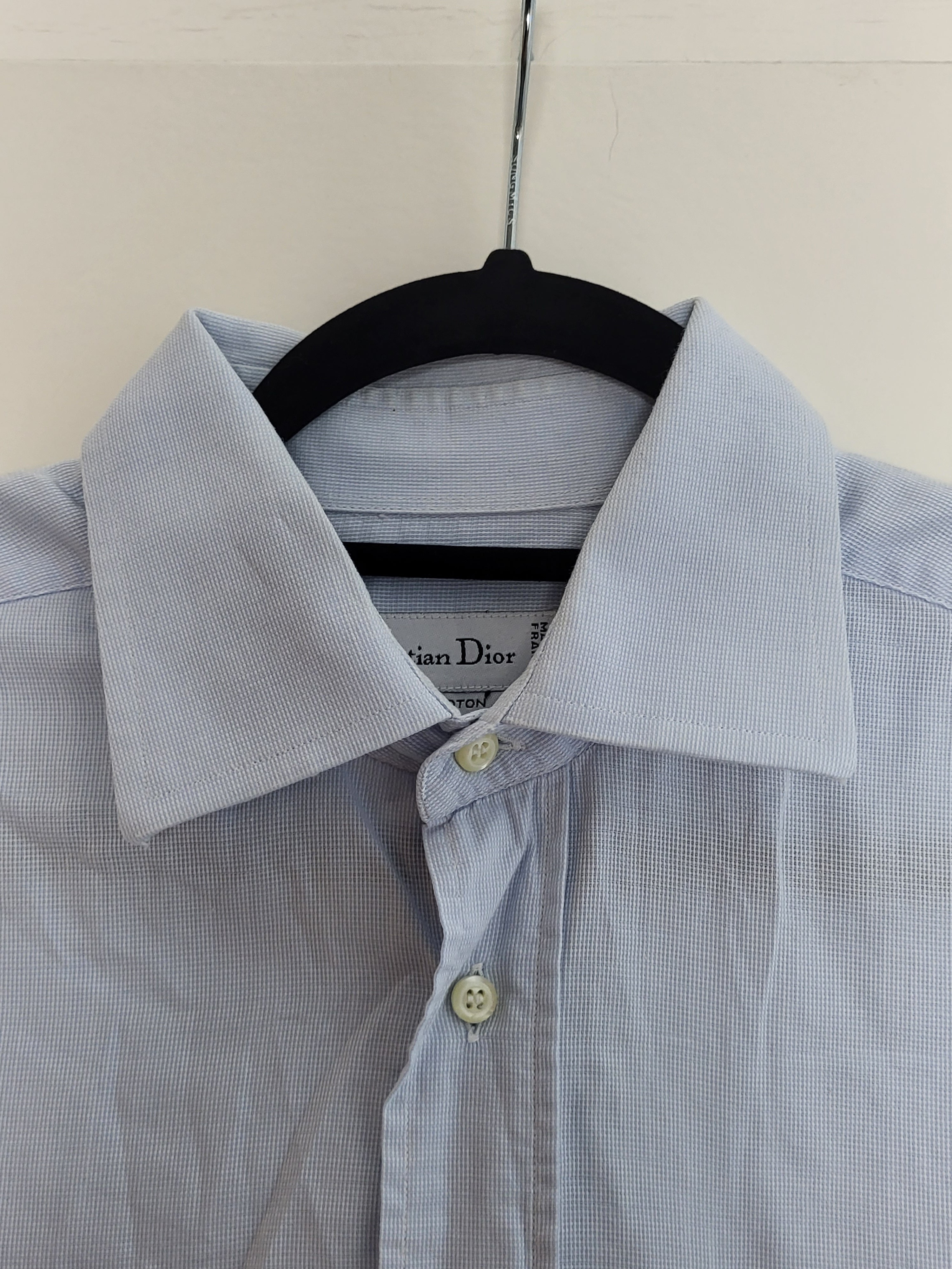 Christian Dior Hemd Klassisch Hellblau Herren M L Seconda Vita