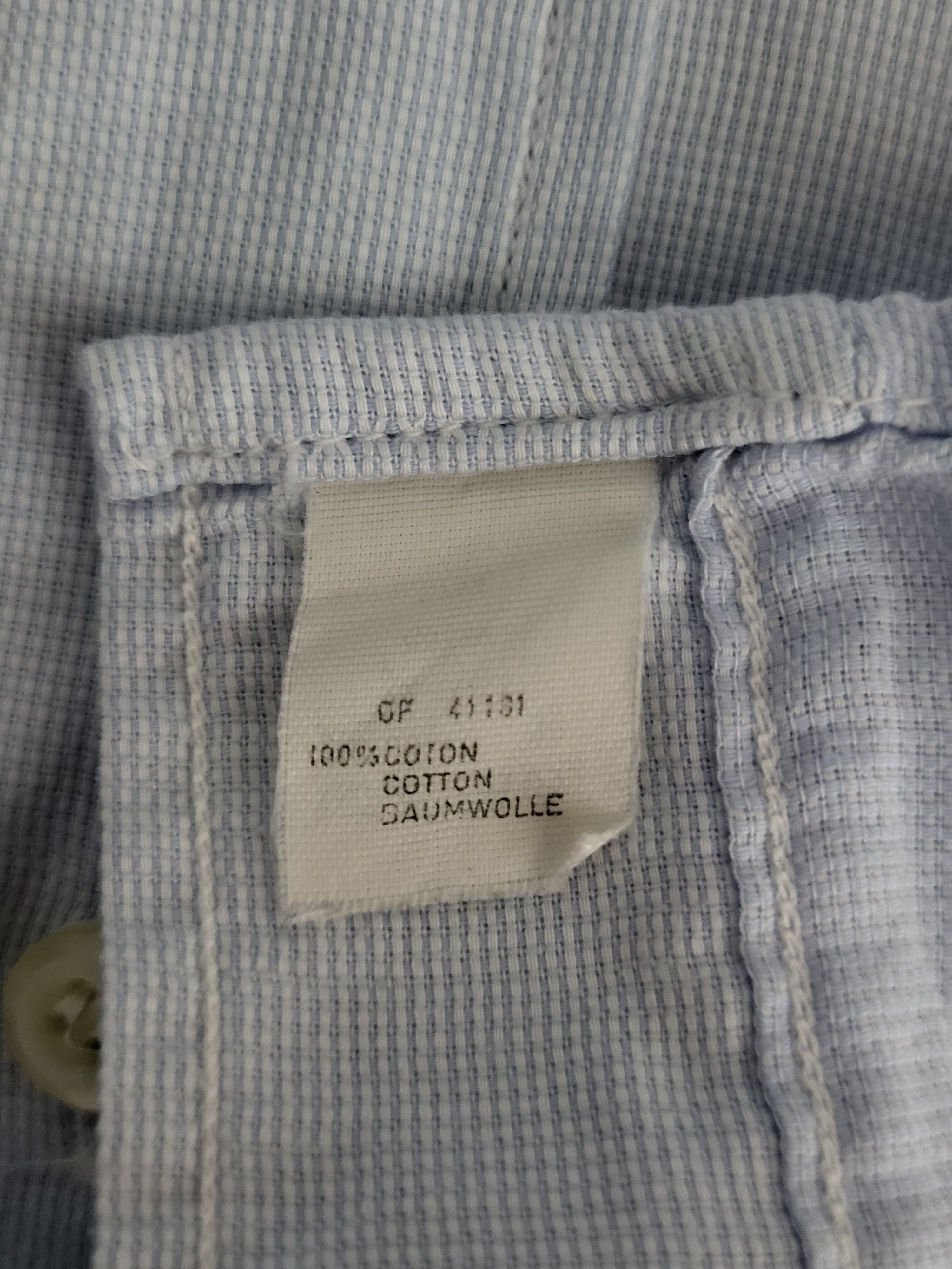 Christian Dior Hemd Klassisch Hellblau Herren M L Seconda Vita