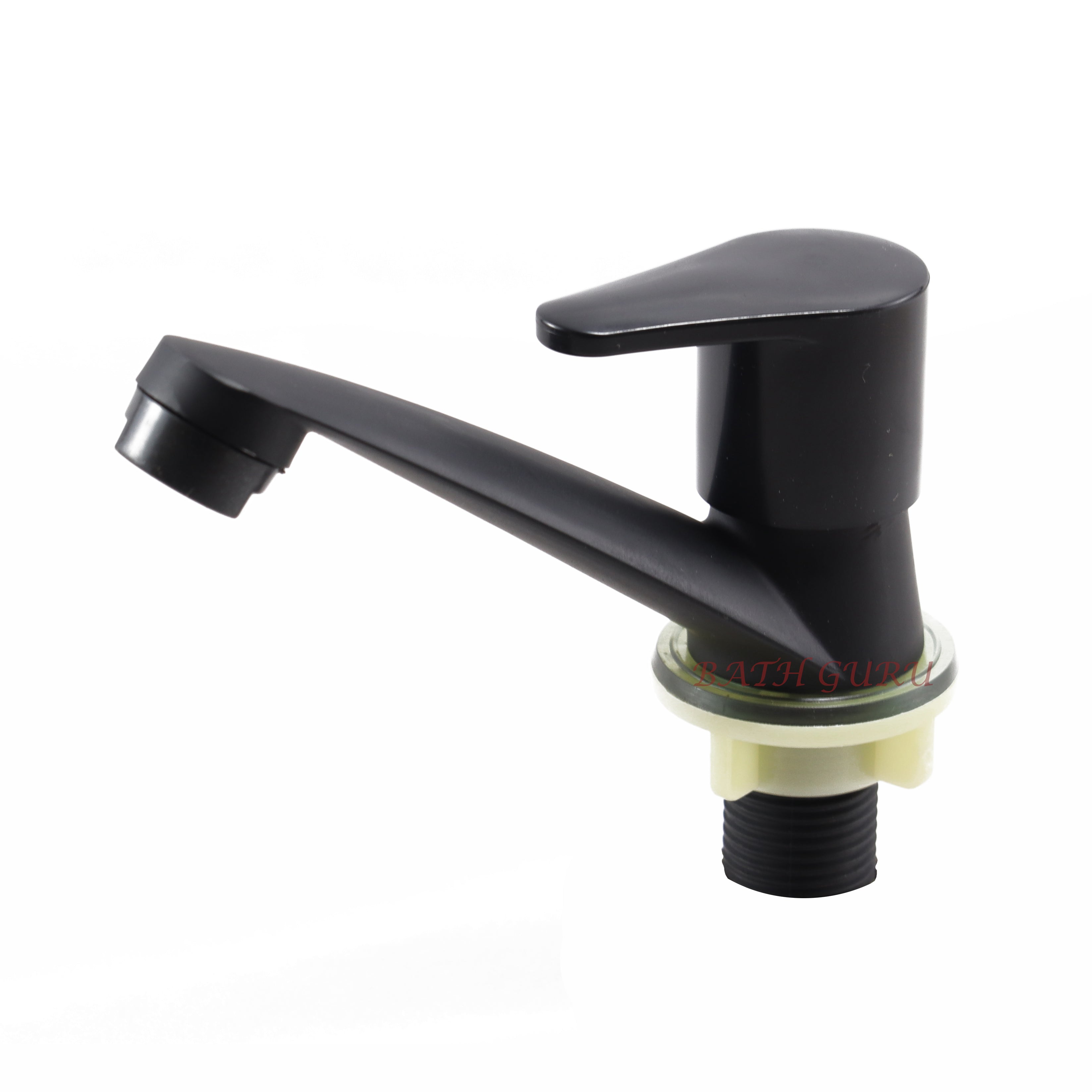 Bath Guru Alloy Steel Pillar Basin Sink Taps For Bathroom Kitchen