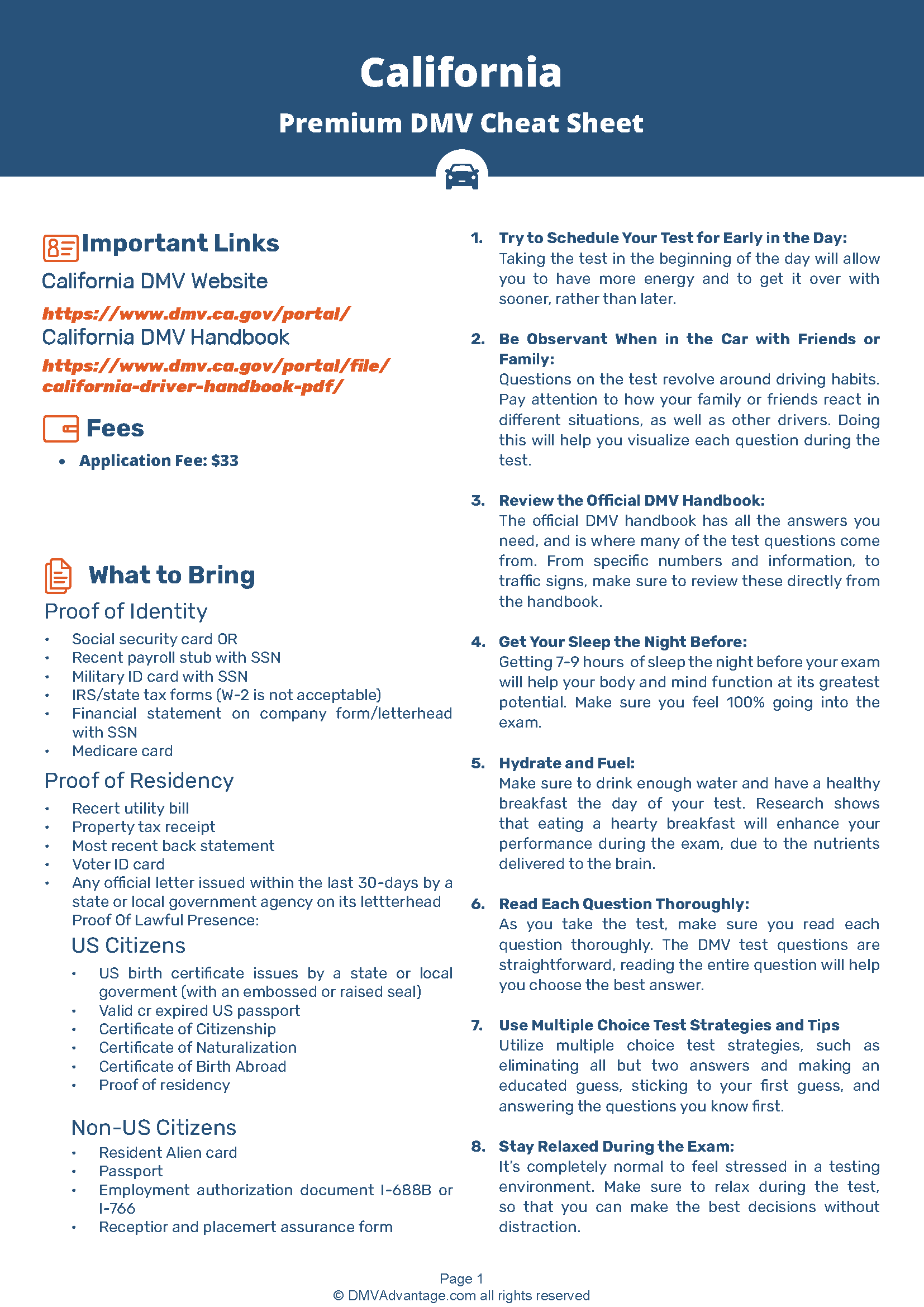 Products Dmv Advantage