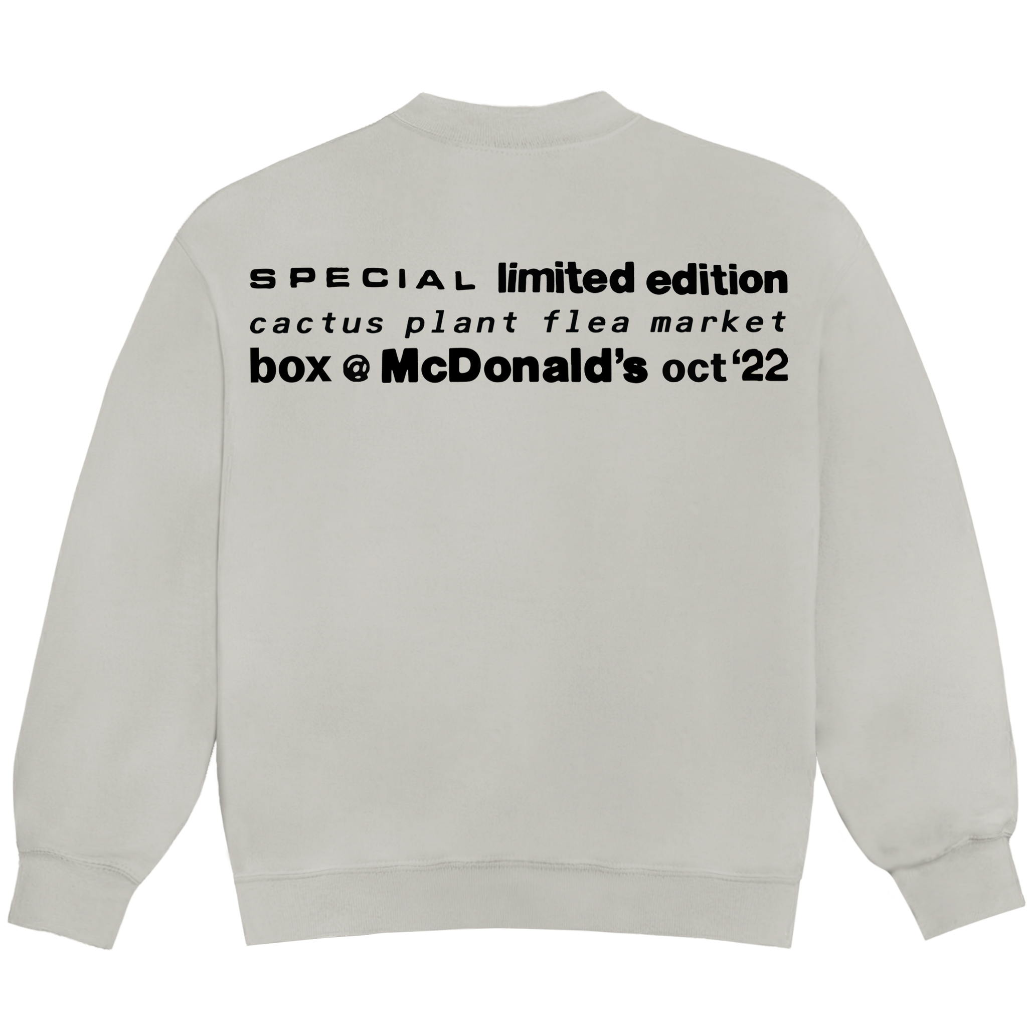 Cactus Buddy And Friends Crewneck Cactus Plant Flea Market For Mcdonald S Artist Residency Official Shop