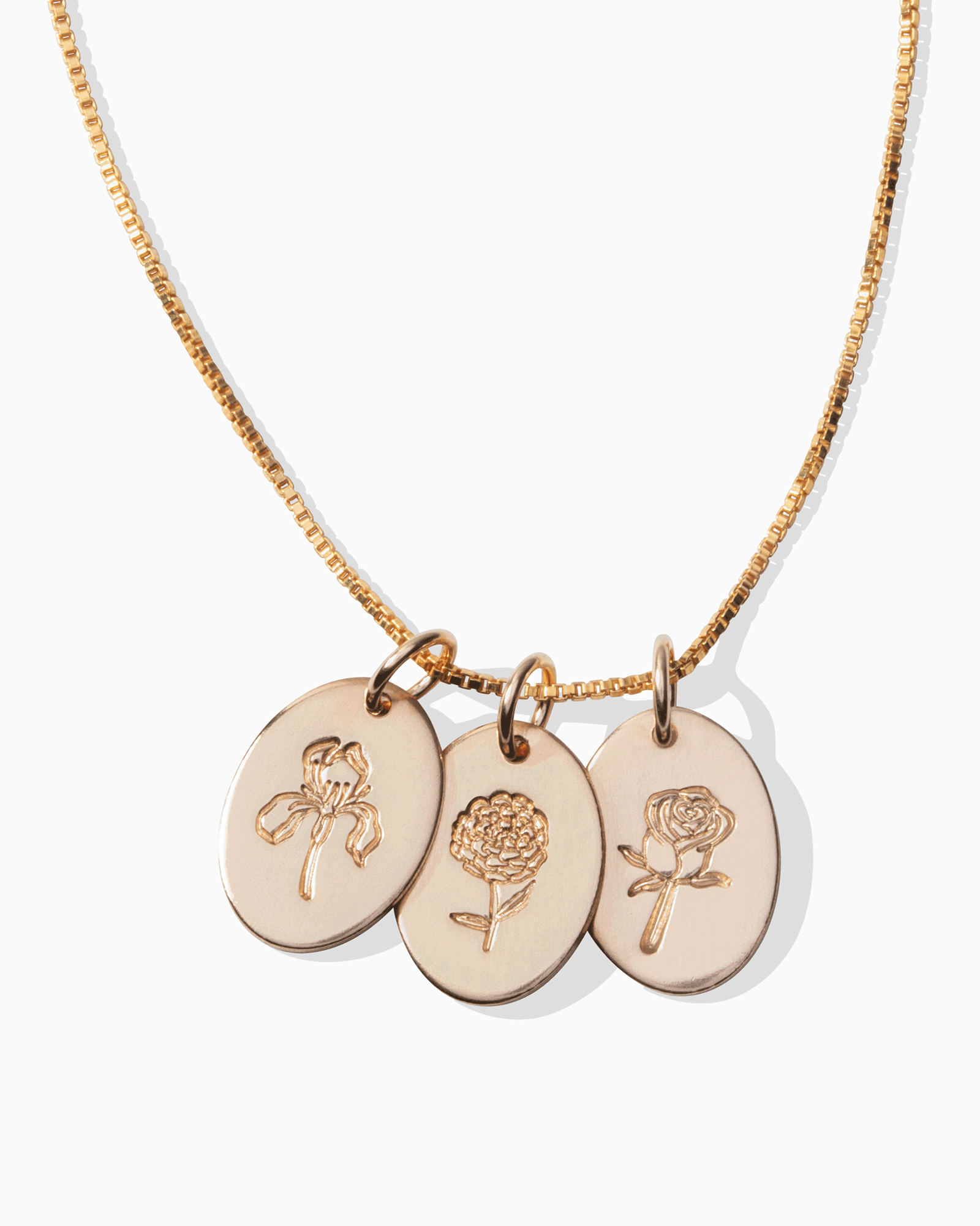Birth Flower Jewelry Birth Flower Necklace Everly Made