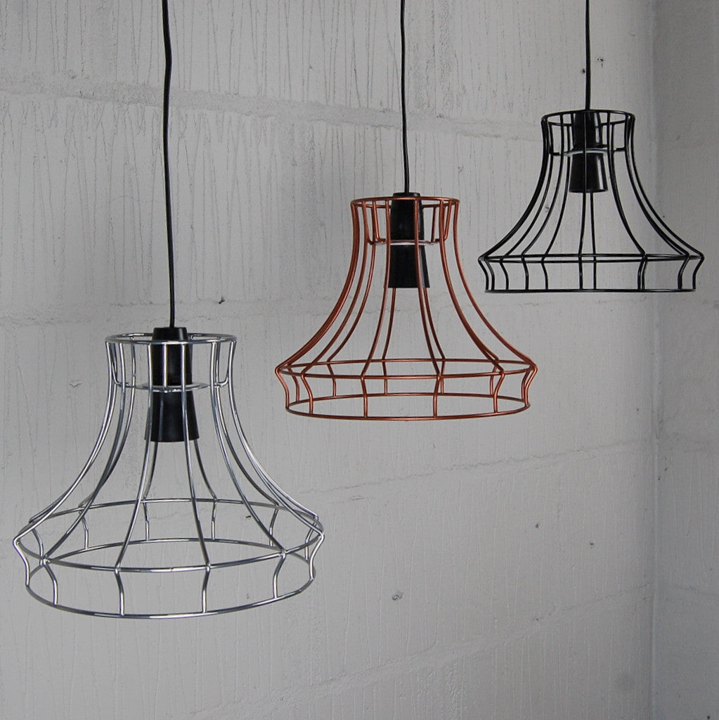 Hazledine Industrial Chic Wire Metal Lampshade Light Frame Homemaking Heaven